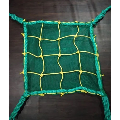 4 Mm Machine Made Knotted Type Safety Nets - Color: Green