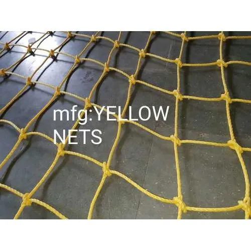 8 Mm Single Layer Safety Net - Color: Yellow