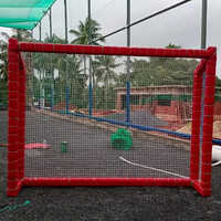 Football Goal Post Net - High-quality Nylon Material, Standard Size, Classic White | Durable And Reliable For Football Enthusiasts