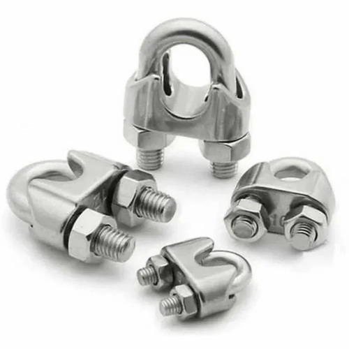 Ss 304 Din 741 Wire Rope Clamp - Color: Silver