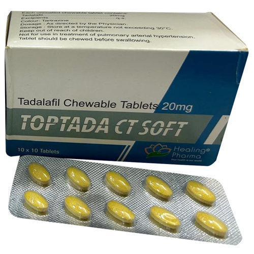 Toptada Ct Soft 20 Mgtadalafil Chewable Tablets - Drug Type: General Medicines