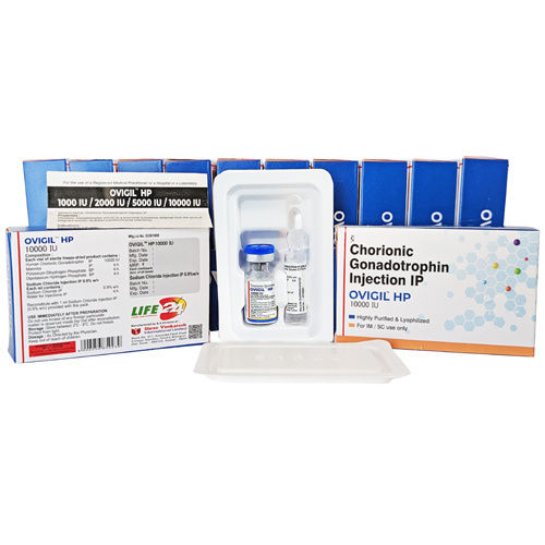 Ovigil Hp 10000 Iu Chorionic Gonadotrophin Injection Ip - Physical Form: Liquid