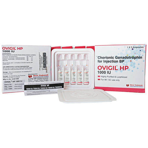 Ovigil HP 1000 IU Chorionic Gonadotrophin For Injection BP