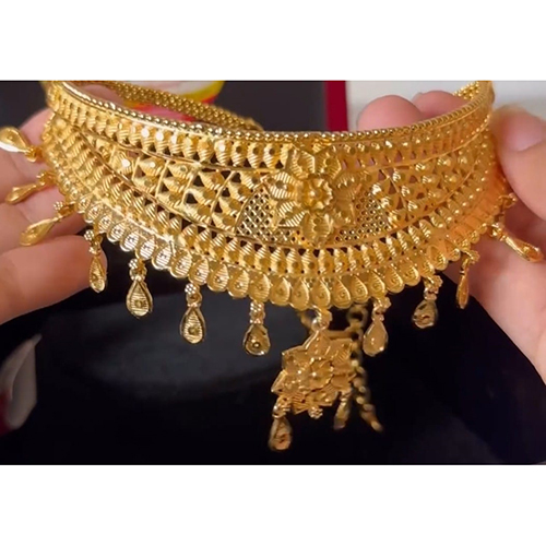 Fancy Gold Plated Jewellery Necklace Set