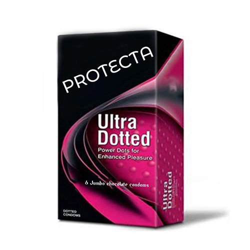 Protecta Ultra Dotted Condom - Color: Transparent