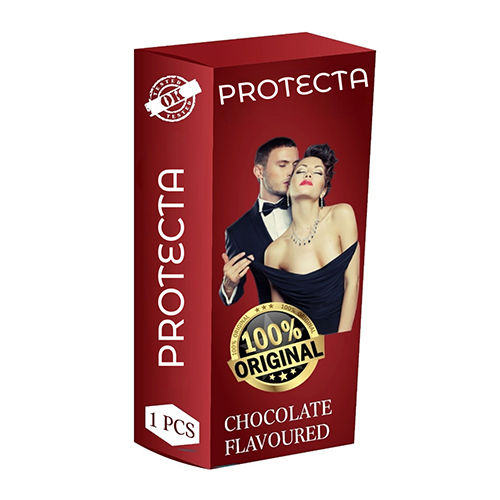 1 Pcs Chocolate Flavoured Condom - Color: Transparent