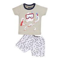 Kids Girls Printed T-Shirt With Shorts