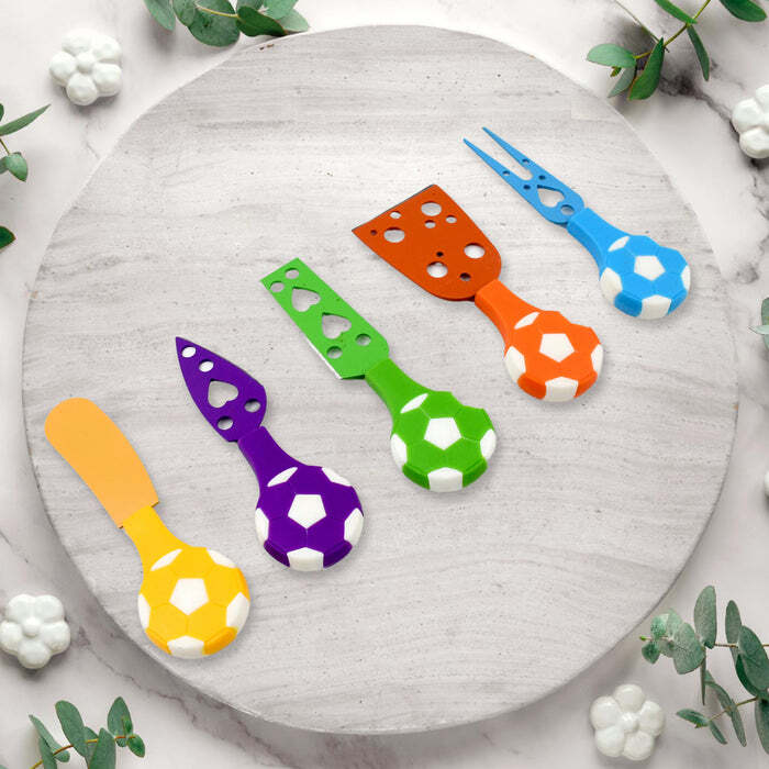 football Soccer Cheese Knife Set