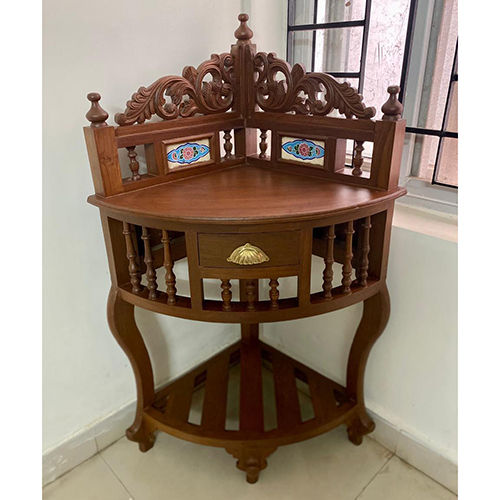 Burma Teak Wooden Corner Table - Color: Different Available