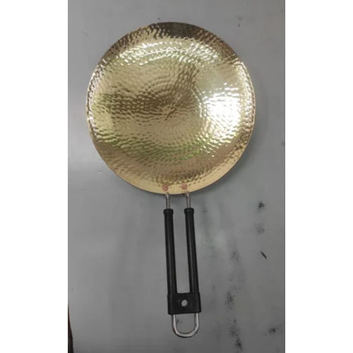 Brass Chapati Tawa - Color: Golden