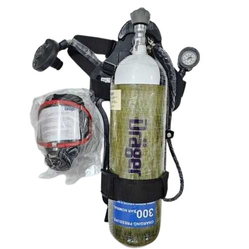Drager PA 91 Plus Self Contained Breathing Apparatus SCBA With Carbon Composite Full Set