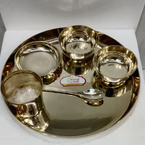 Bronze Dinner Set 6 Piece - Color: Golden