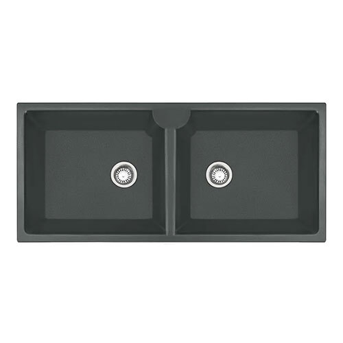 Tri-Ton Quartz Kitchen Sink - Color: Black