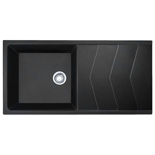 Gemini Ii Quartz Kitchen Sink - Color: Black