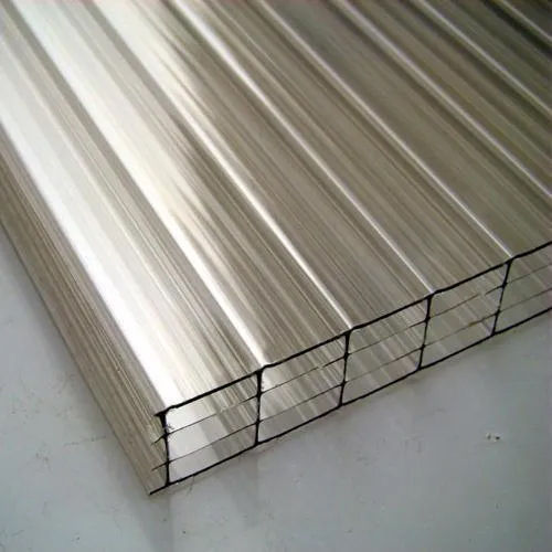 Triple Wall Polycarbonate Roofing Sheet - Color: Transparent