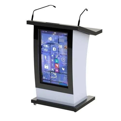 Digital Podium Lectern - Color: White