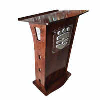 Metal Mini Podium - Color: Brown