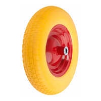 Yellow Stacker - Plastic, 100 Kg Load Capacity, 2x0.5 Inch Wheels | Yellow & Red Powder Coated Finish, Industrial Usage