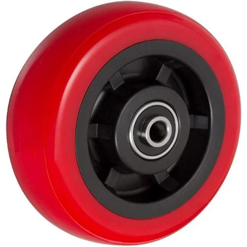 Pu Castor Wheels - Color: Red & Black