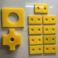 Polyurethane Pu Pads - Plastic Material, Sizes Available, Yellow Color | Powder Coated Finish For Industrial Use
