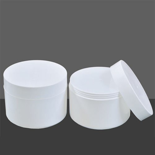 Cream Jar With Straight Cap - Color: White