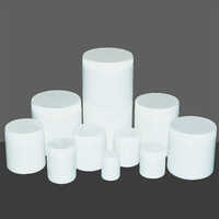 Wide Mouth Cylindrical Container - Color: White