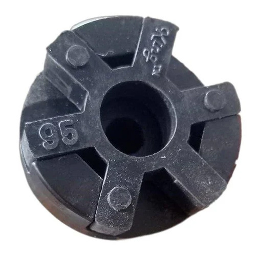 Rubber Star Coupling - Various Sizes Available, Durable Black Industrial Design