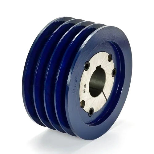 Industrial Taper Lock Pulley - Color: Blue Paint Coated