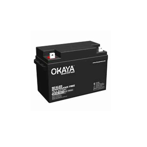 40 Ah Okaya Solar Battery - Color: Black