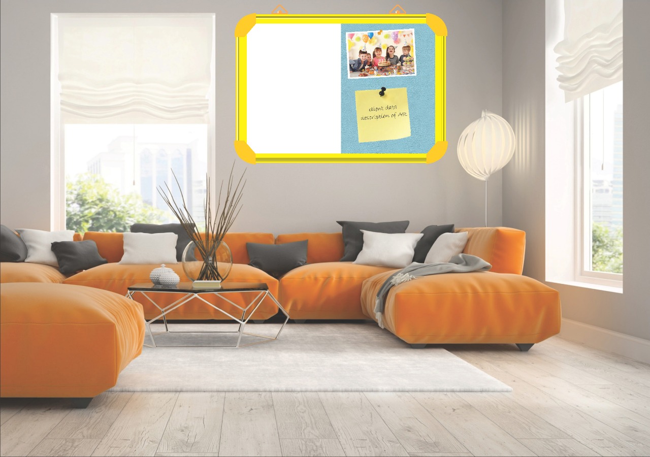 SDS01 Combination Non-Magnetic Notice Board - Aluminum & Wooden Frame, All Sizes Available for Office, School, College, Home Use