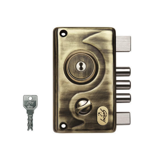 Antique Finish Dead Bolt Lock - Finish: Polished