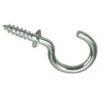 Brass Cup Hooks - Color: Silver