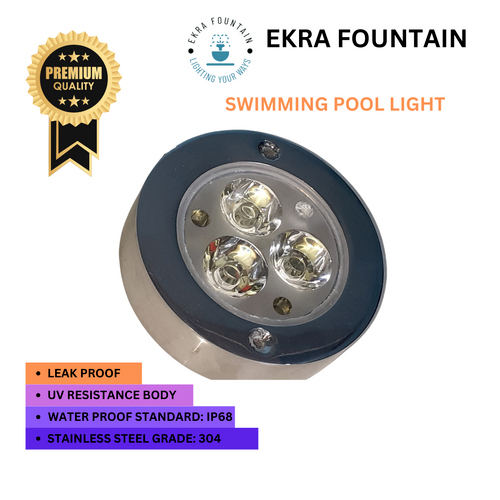 9W Fountain Pool Light - Color: Different Available