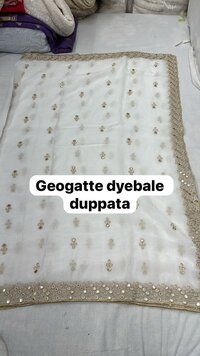 georgette dyeable dupatta