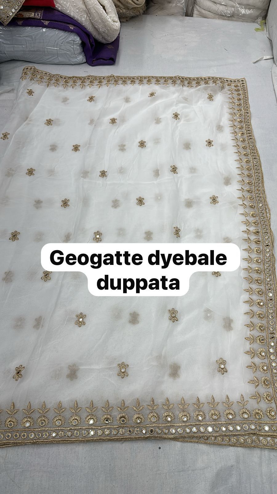 georgette dyeable dupatta