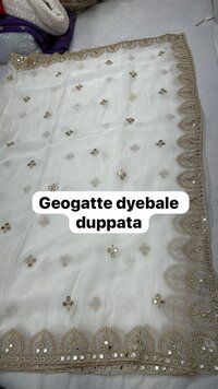 georgette dyeable dupatta