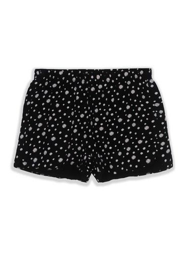 Zeeman Ladies Black AOP Lounge Shorts