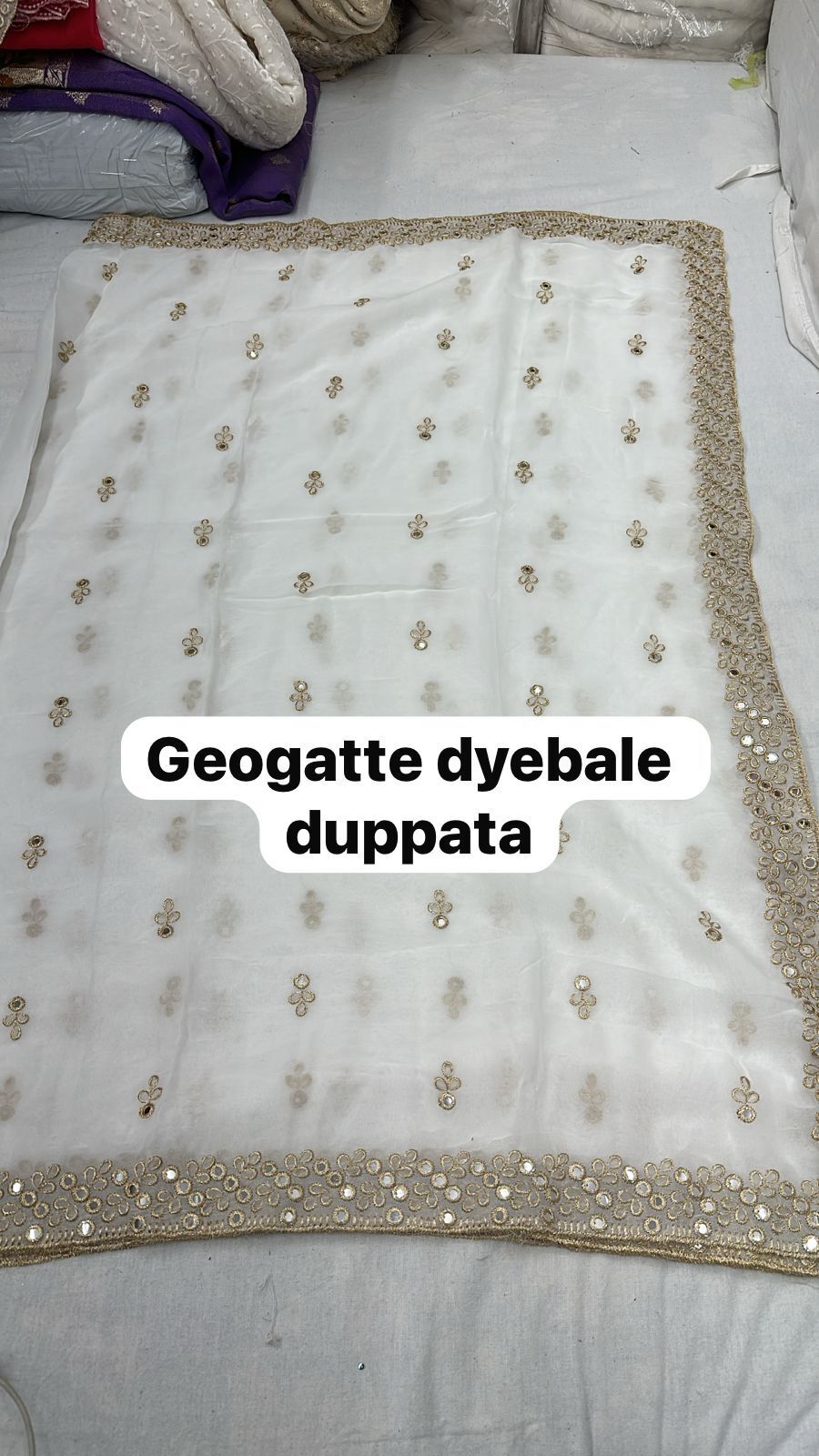 georgette dyeable dupatta