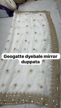 georgette dyeable dupatta