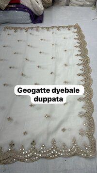 georgette dyeable dupatta