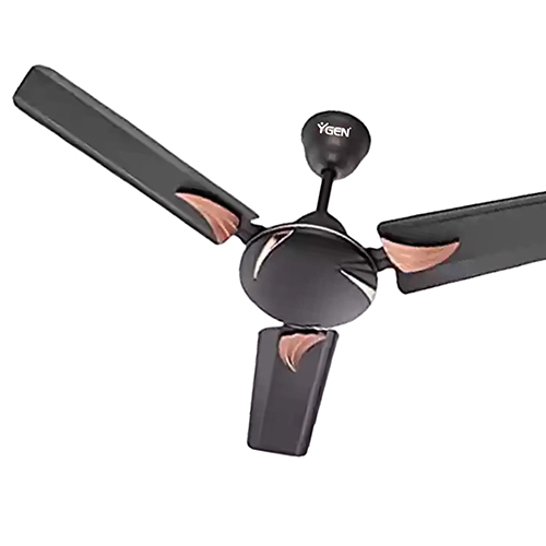 Aura Style Ceiling Fan - Iron & Steel Construction, 405 RPM Speed, Sleek Silver Finish, 5-Star Energy Efficiency, Easy Ceiling Installation, 3 Durable Blades, Warranty Included