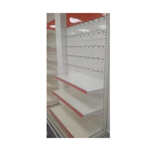 Store Shelving Racks - Color: Red & White