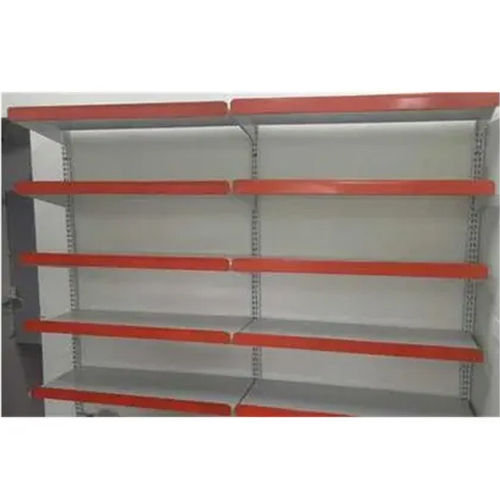 Orange And White Display Iron Racks