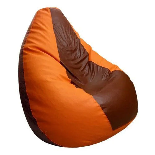 Brown Orange Bean Bag Cover