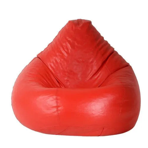 Red Bean Bag Cover - Material: Synthetic Leather