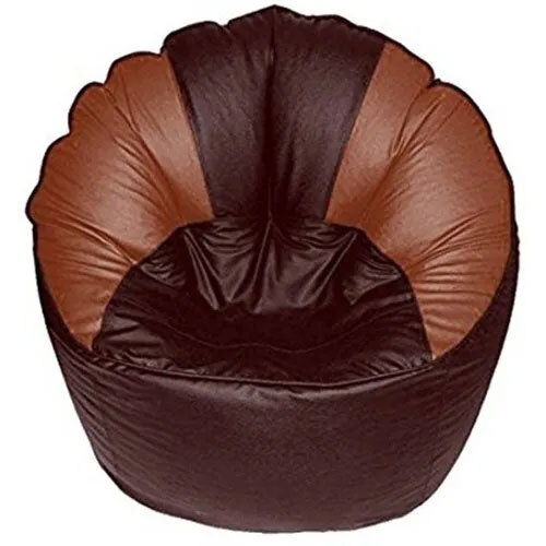Brown And Tan Sofa Chair Bean Bag Cover