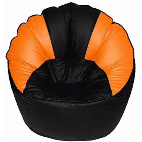 Black And Orange Muddha Bean Bag Cover