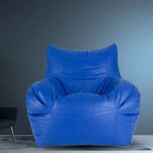 R Blue Jumbo Arm Chair Bean Bag Cover