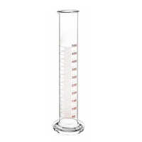 Round Base Graduated Cylinder - High-quality Plastic, 500 Ml Capacity, Transparent Design | Stable For Lab And Industrial Use, Warranty Included