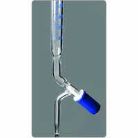 Screw Type Rotaflow PTFE Stopcock - Standard Size, Transparent Color | Heat Resistant, Number Printed Finish
